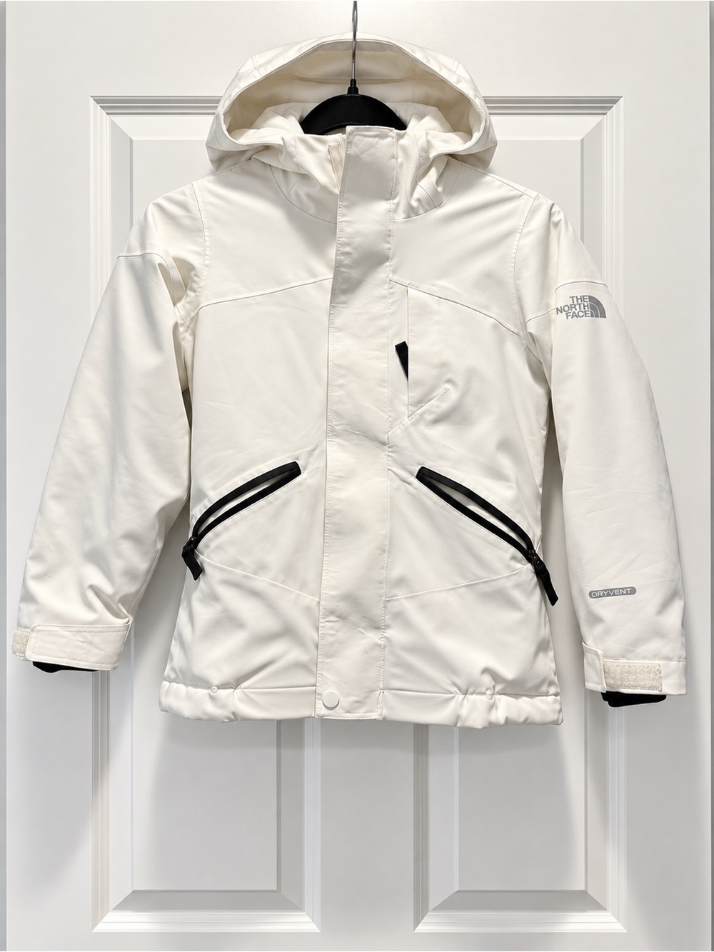 The North Face Girls XS White DryVent Insulated Hooded Ski Snow Jacket